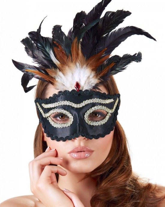 Maske mit Luxuriösen Dekorationen