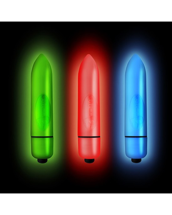 Bullet Vibrator Rocks-off Neon Green 8cm