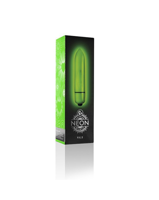 Bullet Vibrator Rocks-off Neon Green 8cm