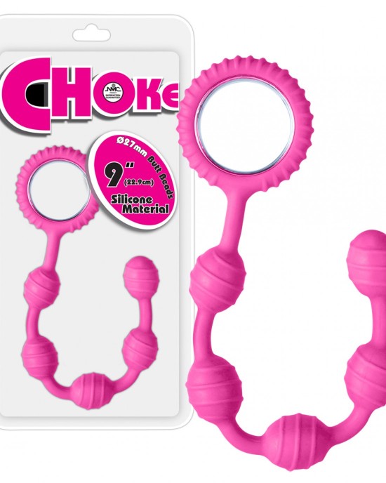 Choke Pink Anal Beads