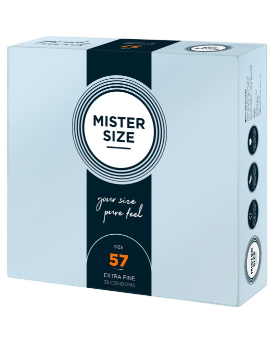Mister Size 57mm pack of 36