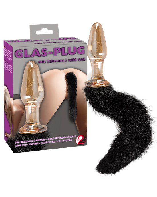 Glas Plug with tail