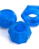 C Deluxe Cock Ring Set Blue