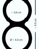 Metallic Silicone Double Ring