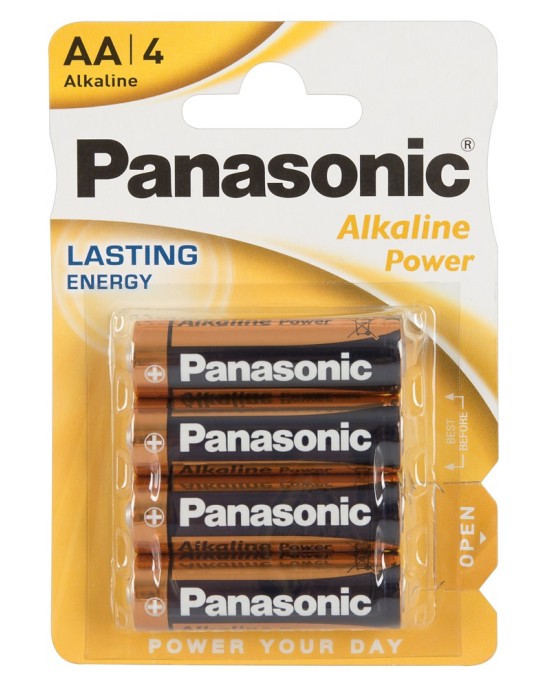 Batterie Panasonic AA 12x4er