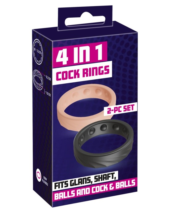 2-pc glans ring set