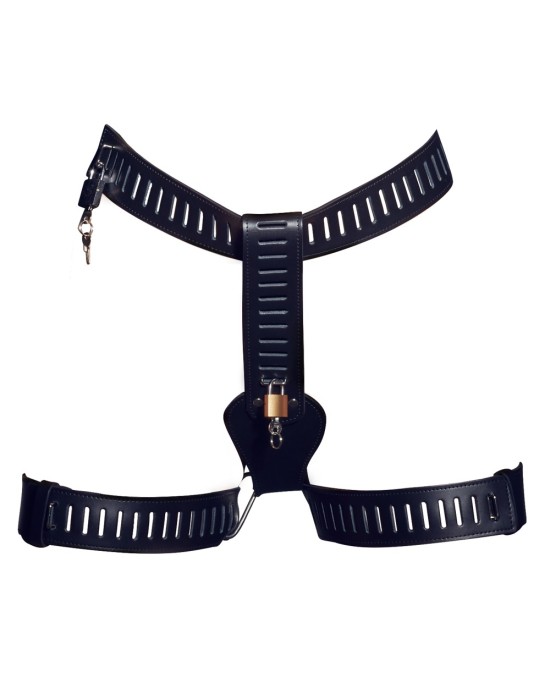 Leather Chastity String S-L