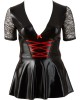 Kleid schwarz/rot XL