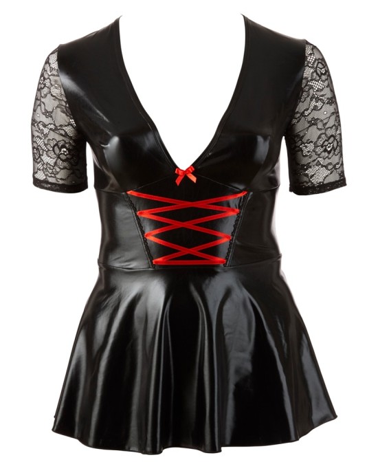 Kleid schwarz/rot 2XL