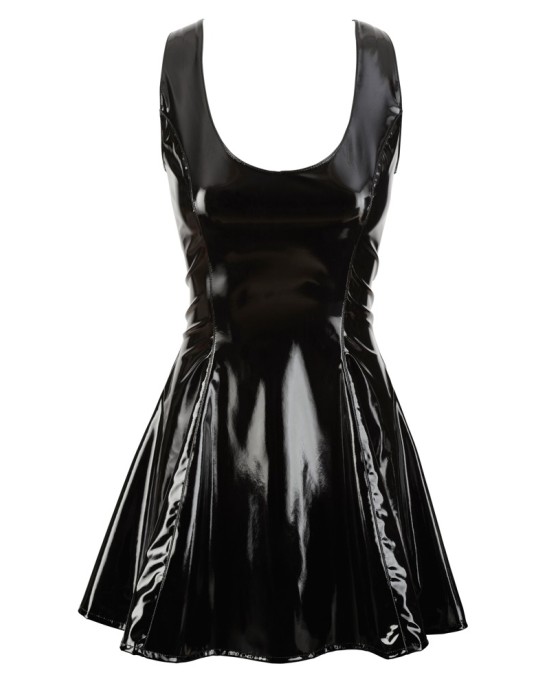 Lack Kleid schwarz L