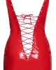 Vinyl Dress red M