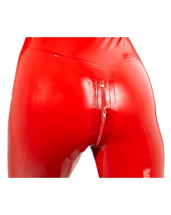 Latex Catsuit red S