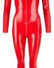 Latex Catsuit red S