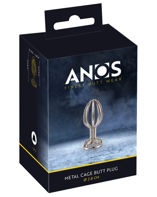 Anos Metal Cage Butt Plug 2.8