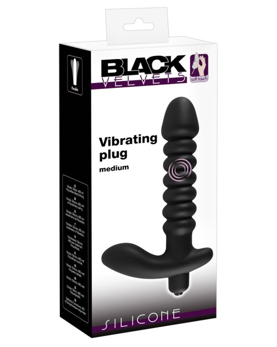 Black Velvets Vibr. Plug Mediu