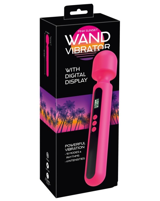 Pink Sunset Wand Vibrator Disp