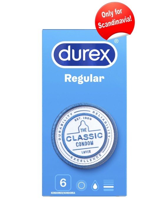 N Durex Regular 6 Condoms