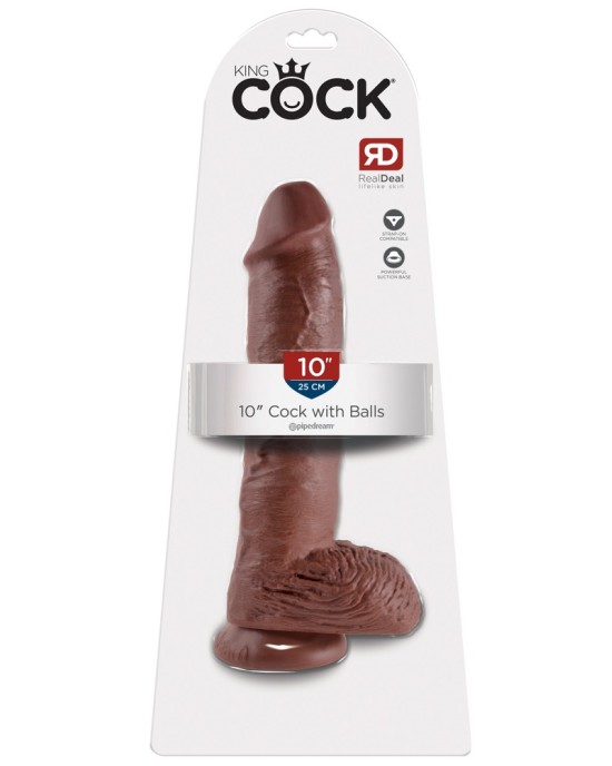 KC 10 Cock with Balls Brown
