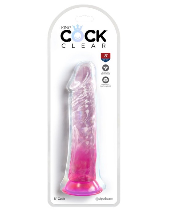 King Cock Clear 8 Pink