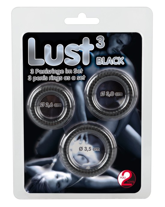 Lust 3 Penisringe Black