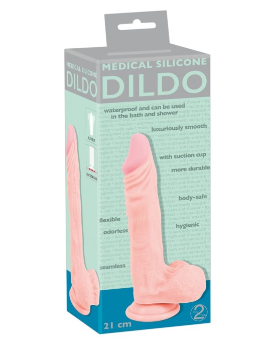 Medical Silicone Dildo 21 cm