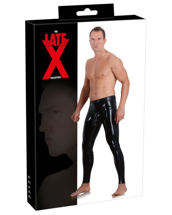 Men's Latex Leggings Sleeve XL