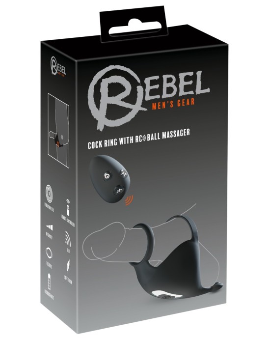 Rebel Cock ring with RC Ball m
