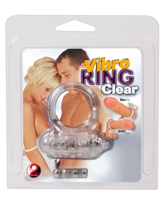 Vibro ring Clear Silicone